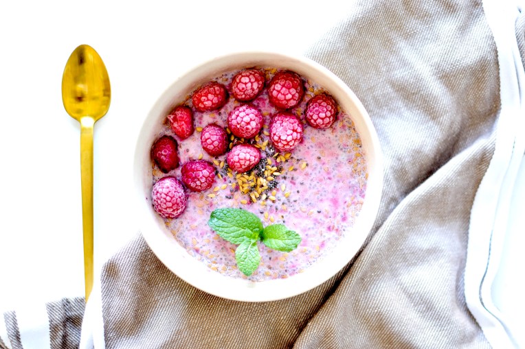 pudding chia lin framboises menthe 5