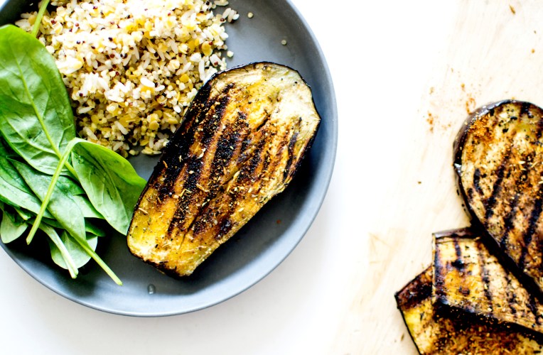 aubergines grillées au miel 3