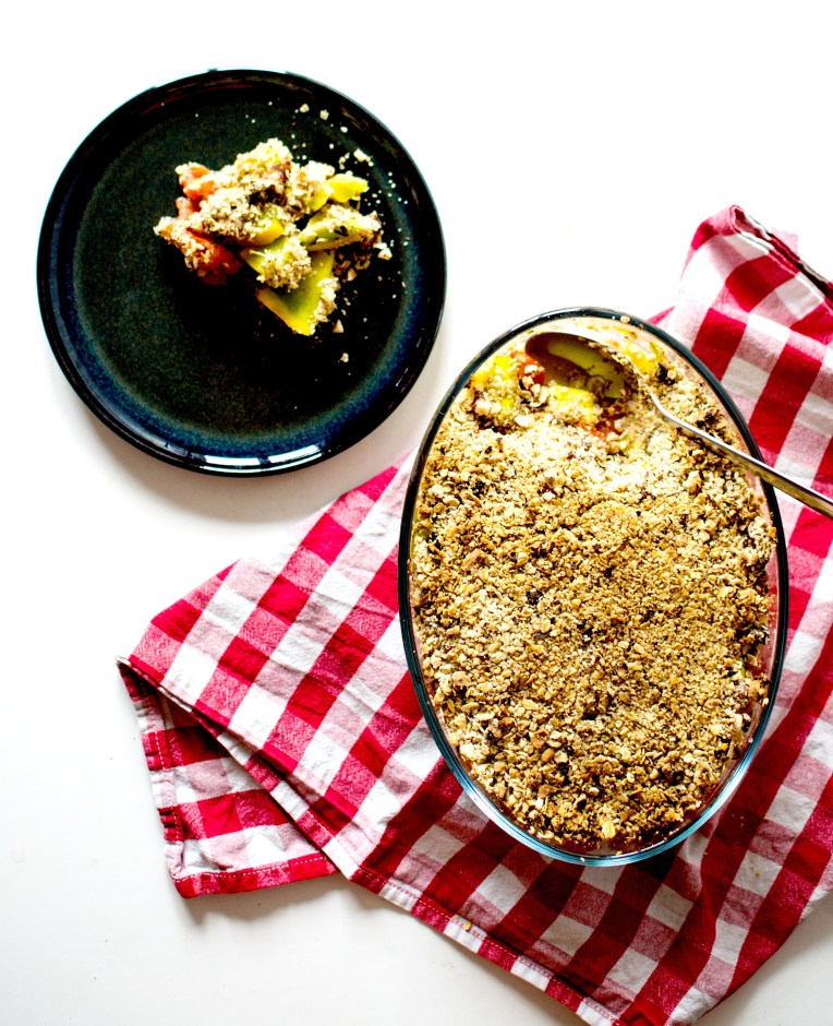 crumble courgettes tomates noisettes 6
