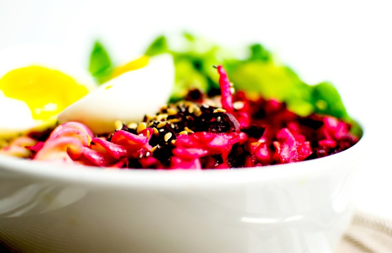 salade tiède fusilli betterave pommes oeuf 5