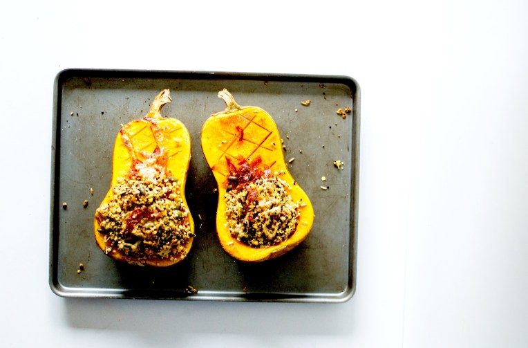 butternut farci chorizo riz et graines 2