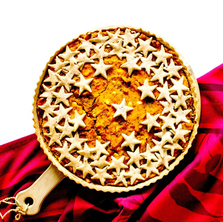 tarte salée potimarron chataîgnes graines 5