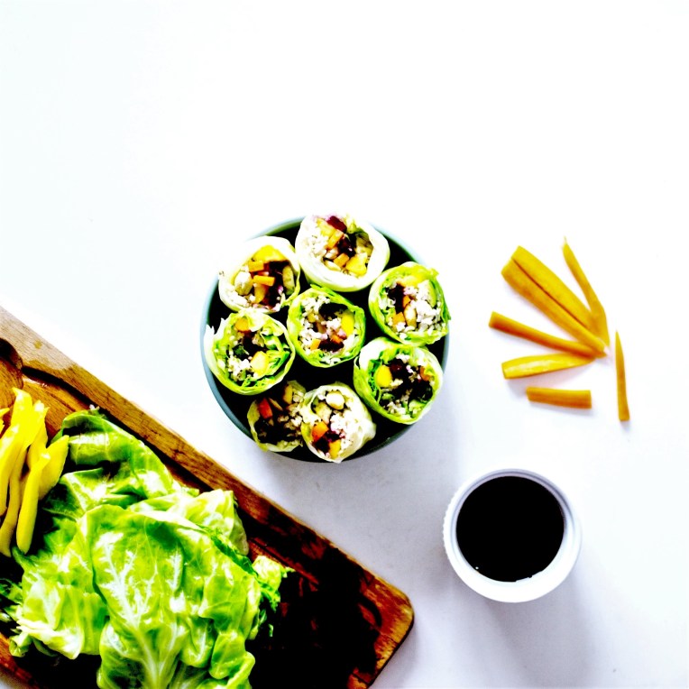 rainbow vegan spring rolls 4