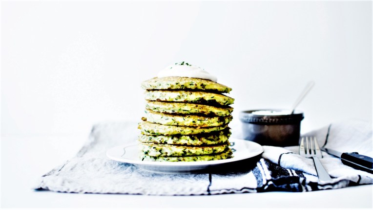 Pancakes courgette et sésame (5)