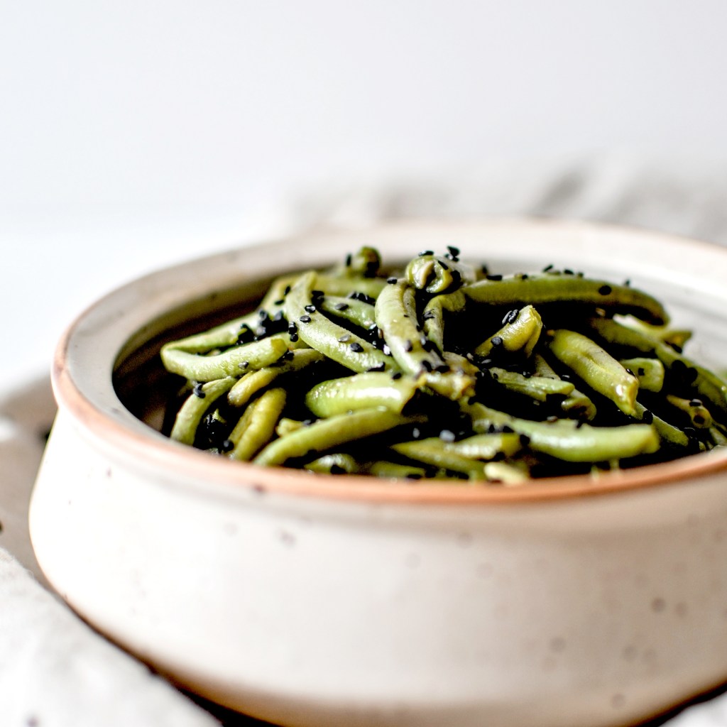 Haricots verts – Sauce soja et sésame | Les Cookines, image size:1024x1024